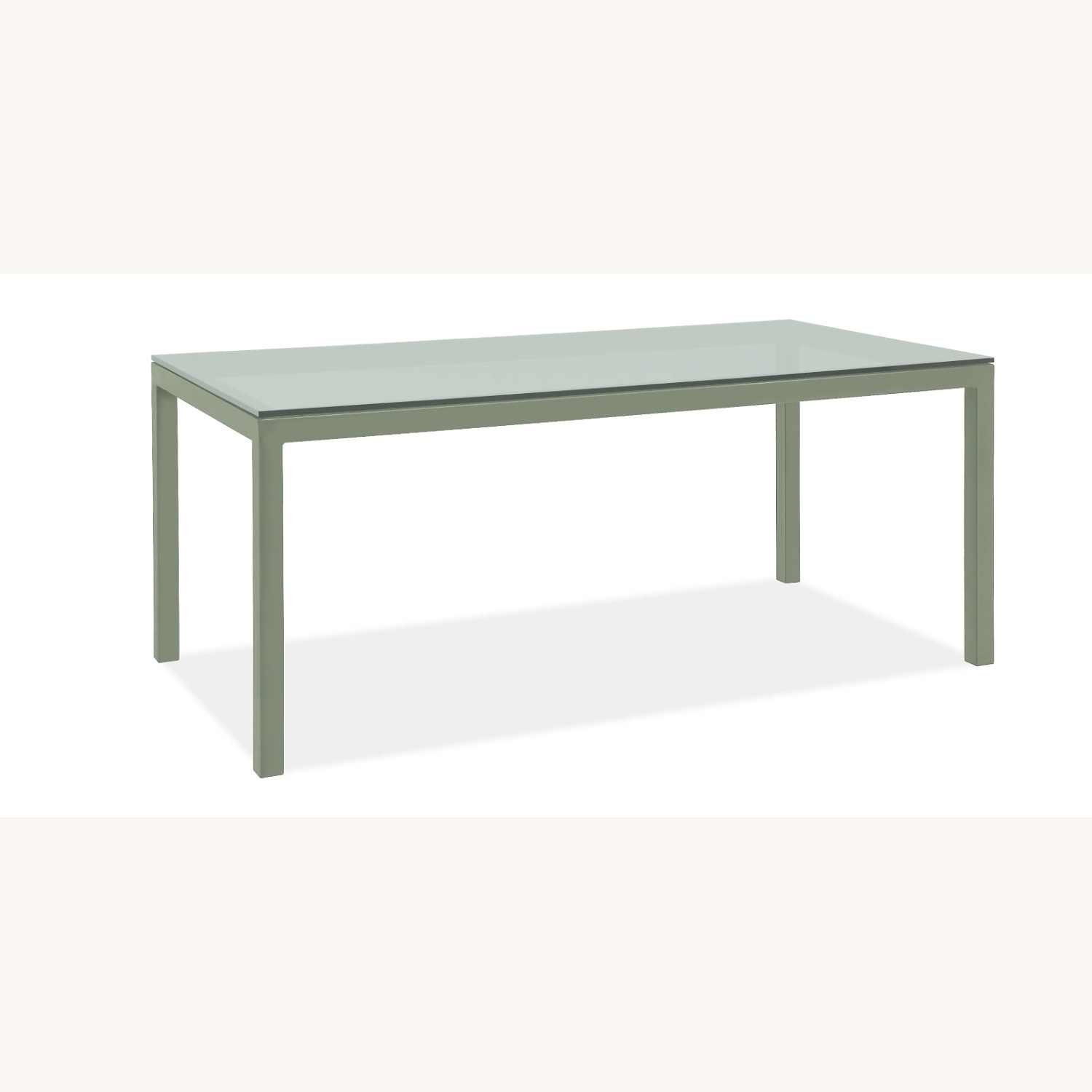Parsons Desk W White Tempered Glass - image-4