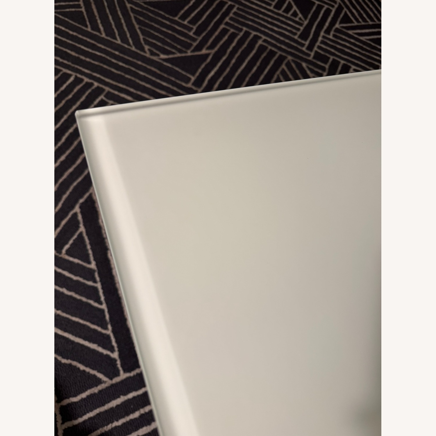 Parsons Desk W White Tempered Glass - image-3
