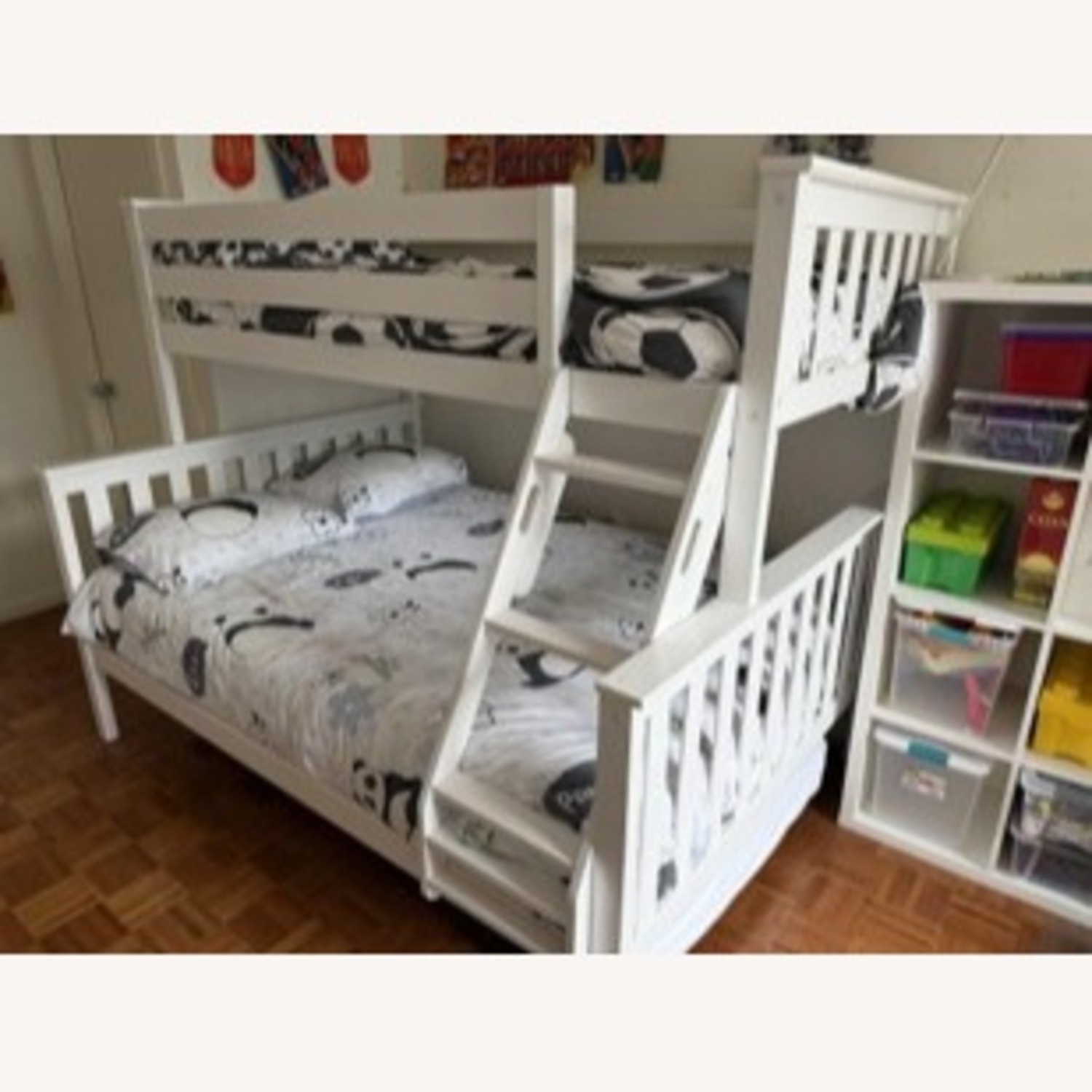 Bob's Discount Furniture Twin-over-Full Bunk Bed + Trundle - image-1