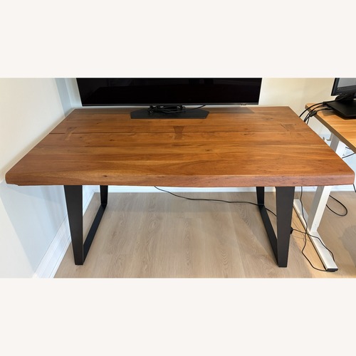 Used Crate & Barrel Yukon Wood Dining Table for sale on AptDeco