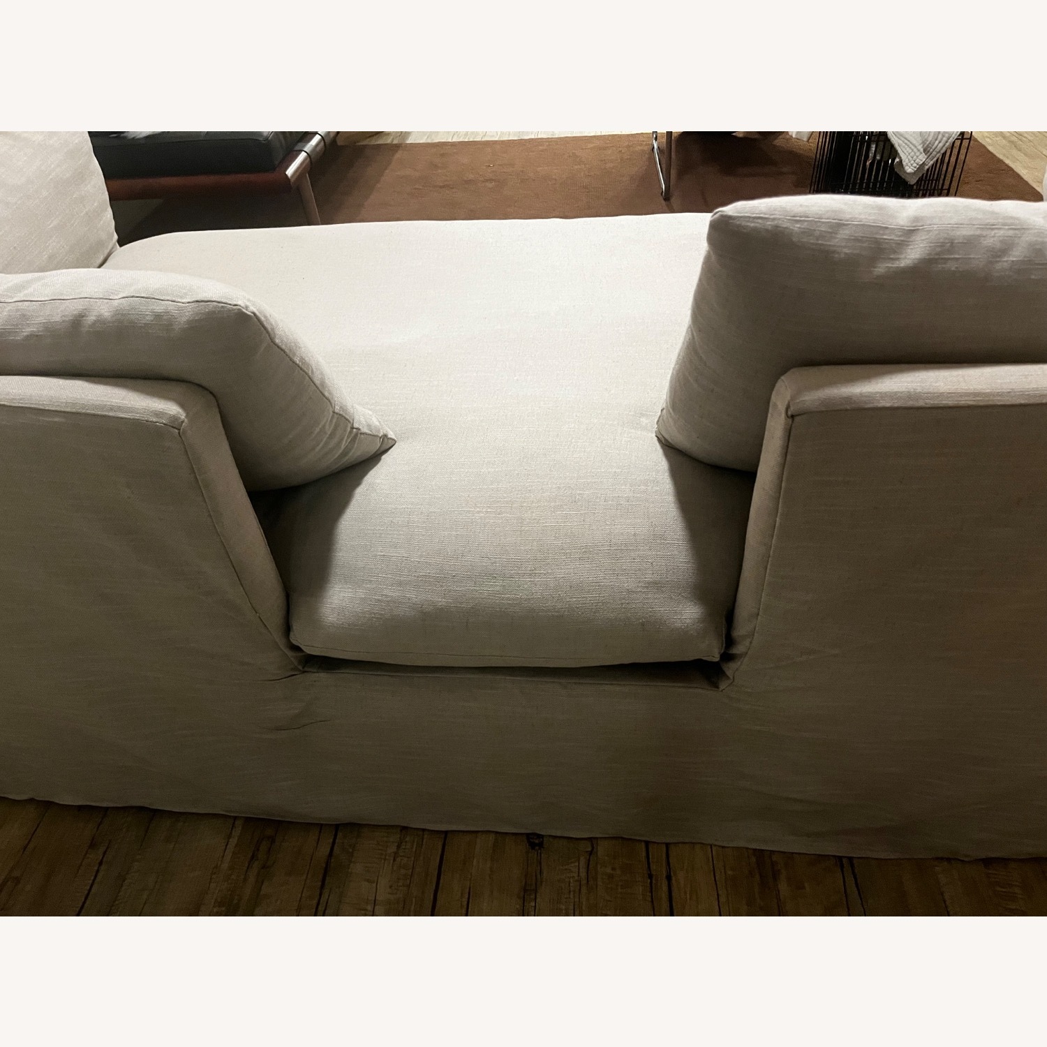 Four Hands Natural Linen 2 Seater Sofa - image-3