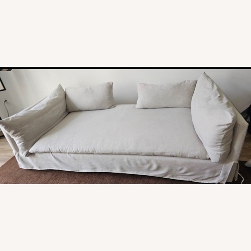 Used Four Hands Natural Linen 2 Seater Sofa for sale on AptDeco