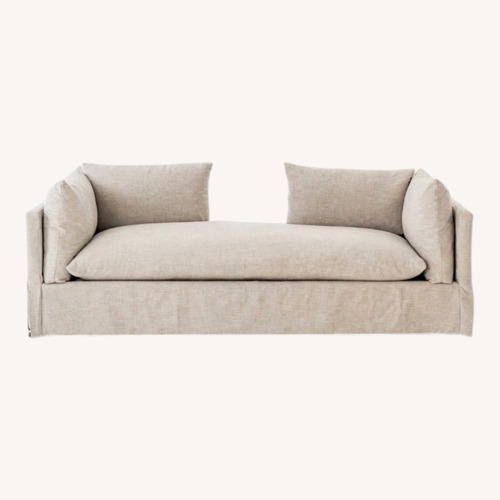 Used Four Hands Natural Linen 2 Seater Sofa for sale on AptDeco
