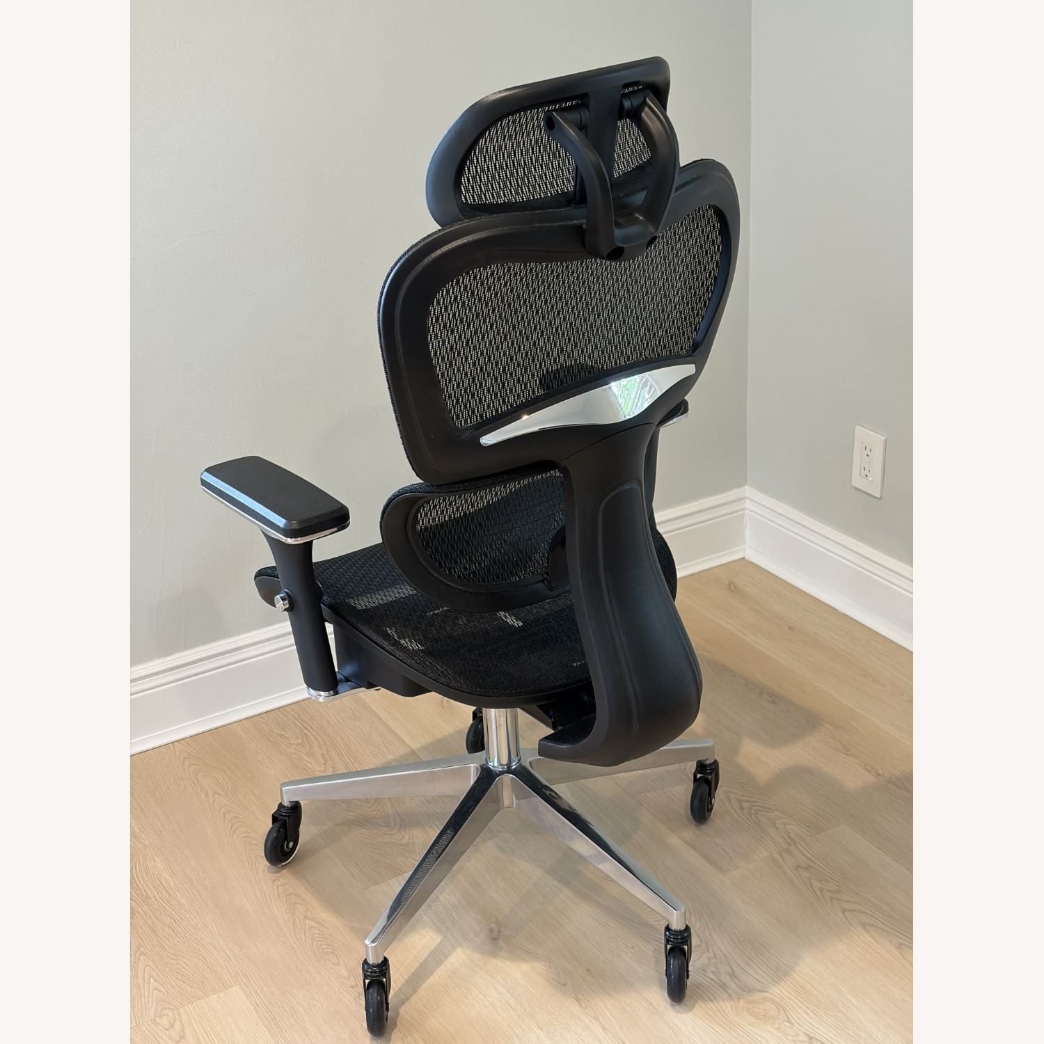 Black Fabric Office Chair - image-3