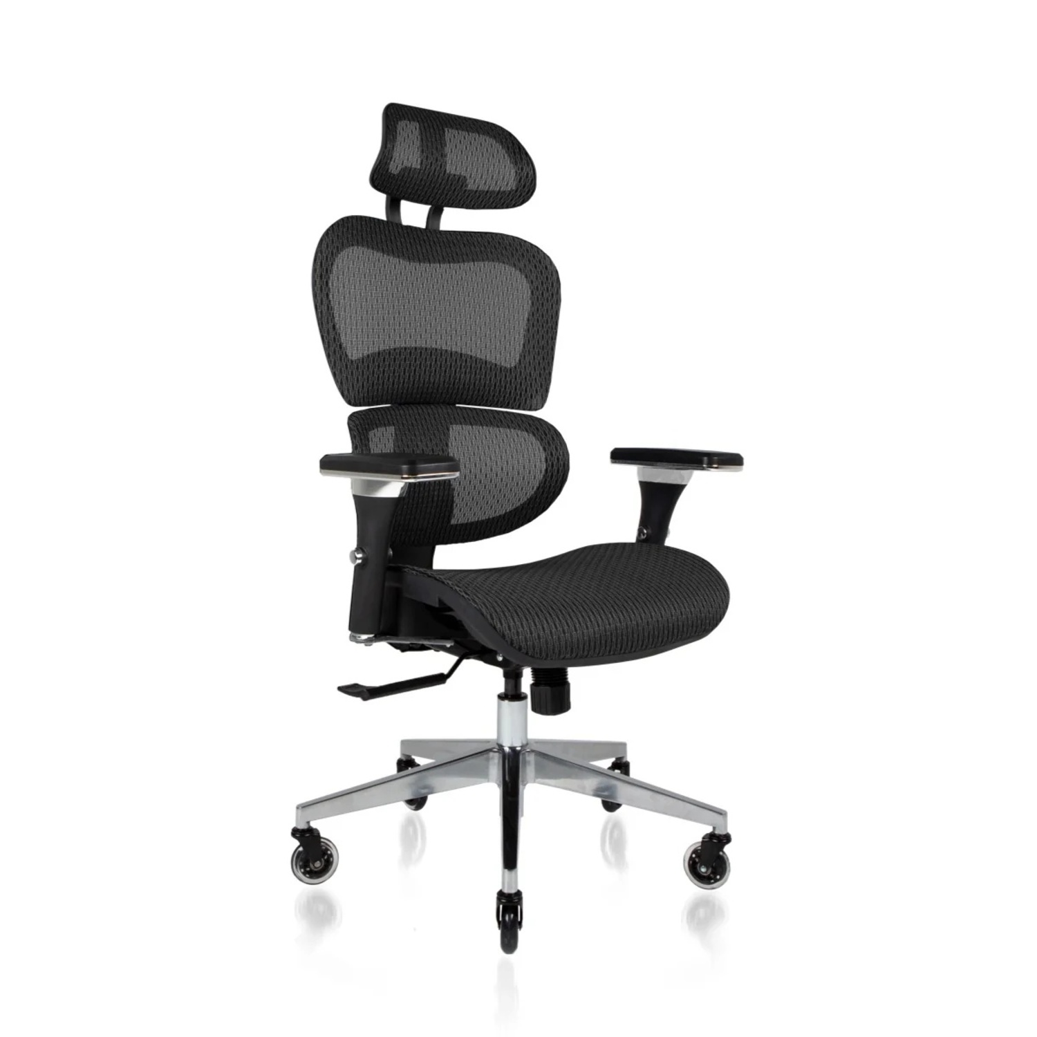 Black Fabric Office Chair - image-4