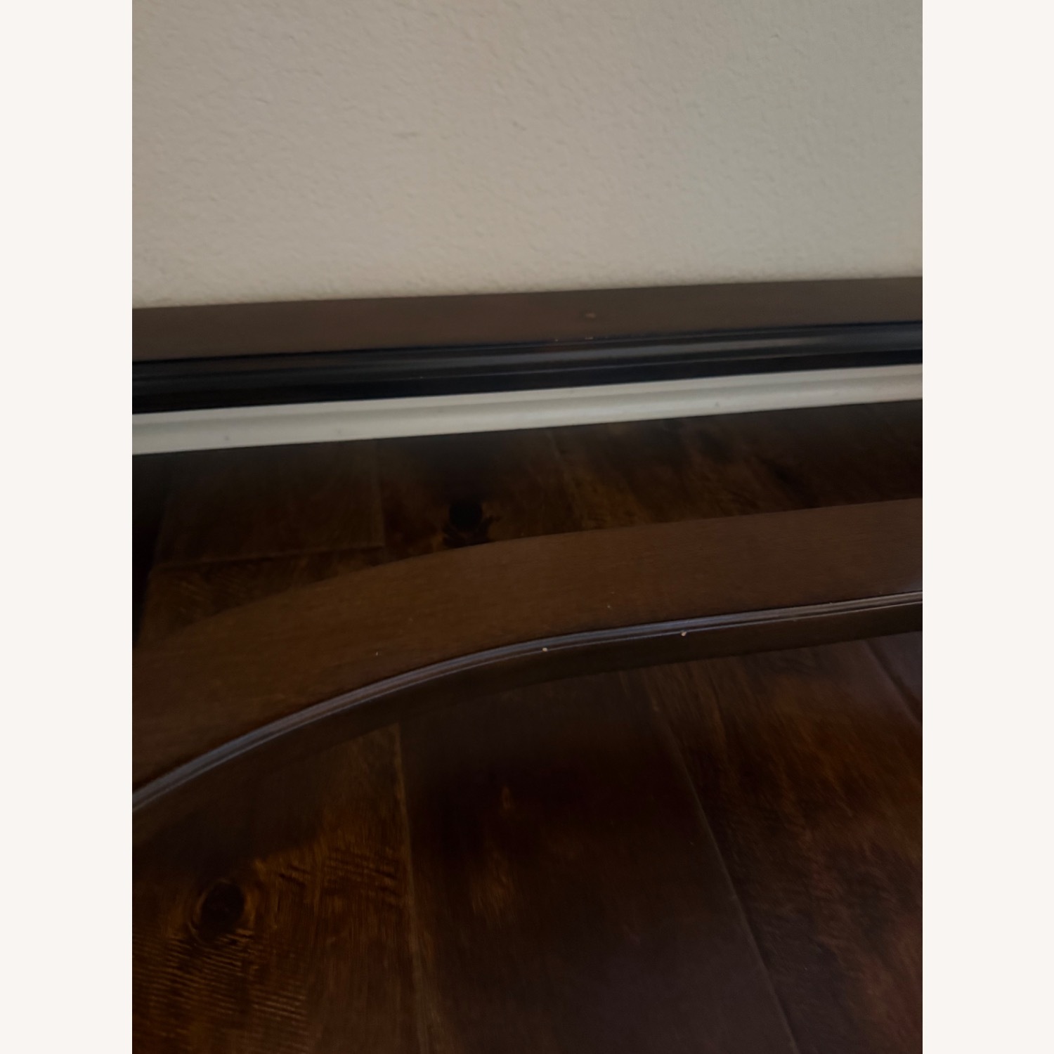 Dark Brown Wood Side Table - image-5