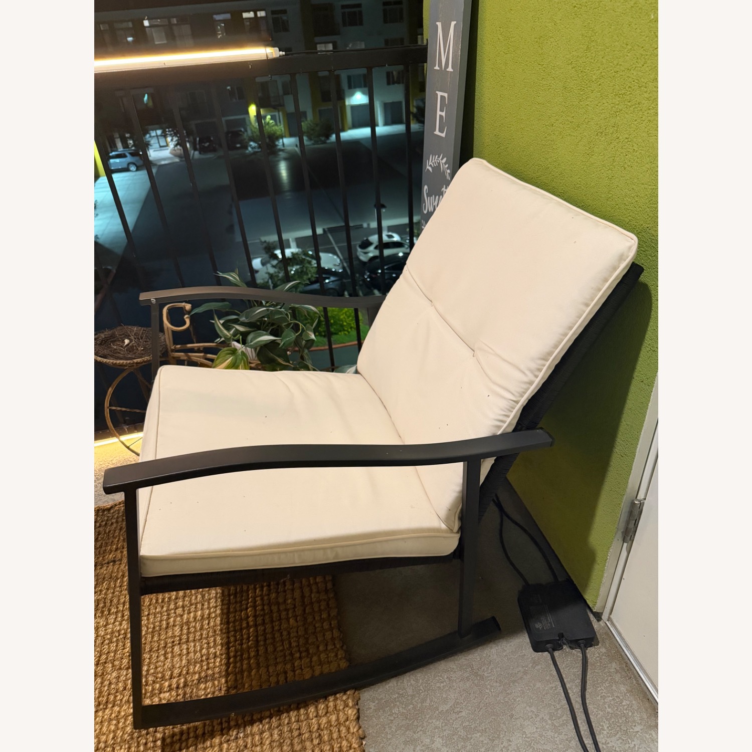 Outdoor Rocking Chair With Cushions - image-3