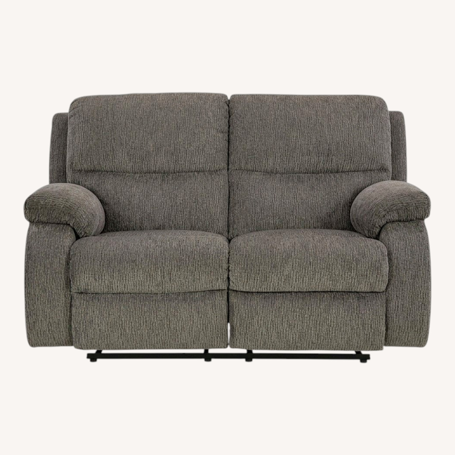 Dark Gray Fabric 2 Seater Sofa - image-0