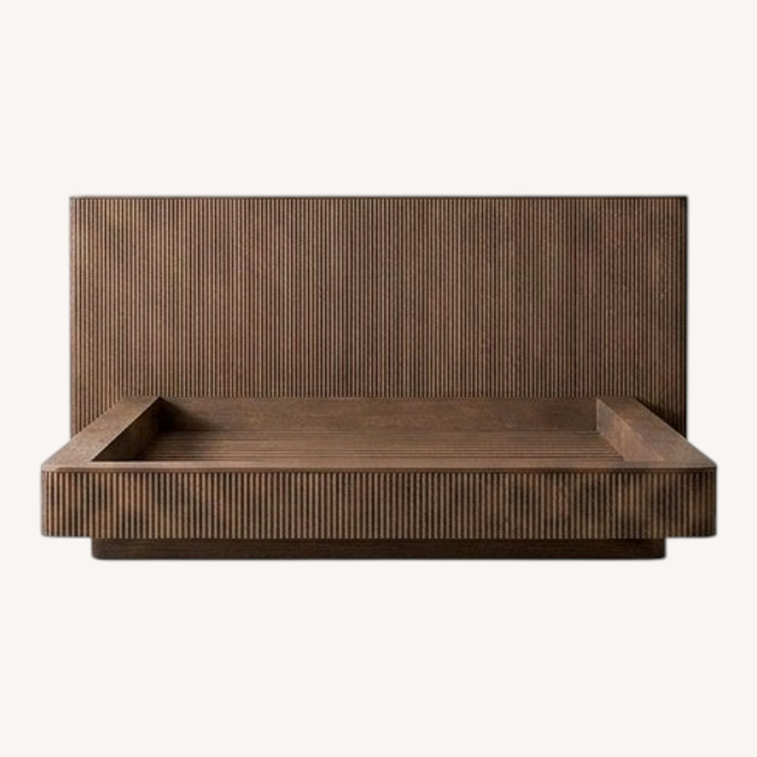 Restoration Hardware Dark Brown Mulholland Extended Panel Bed - image-0