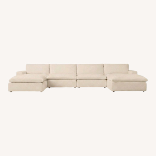 Used Restoration Hardware Cloud Natural 3+ Piece Sectional for sale on AptDeco