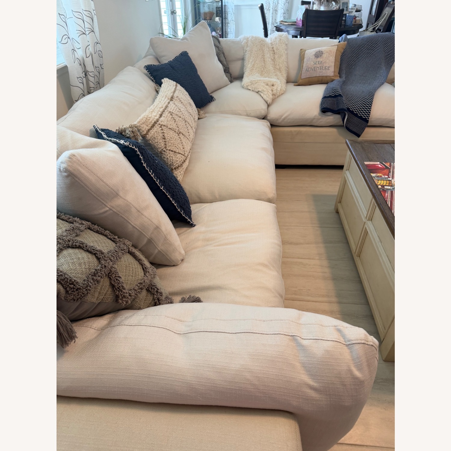 Restoration Hardware Cloud Natural 3+ Piece Sectional - image-5