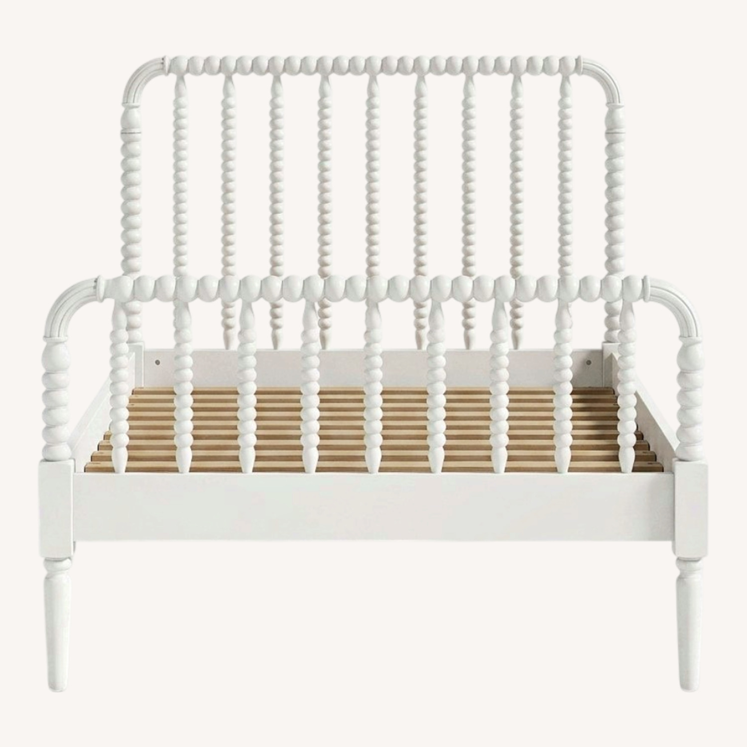 Crate & Kids Jenny Lind White Wood Spindle Kids Twin Bed - image-0