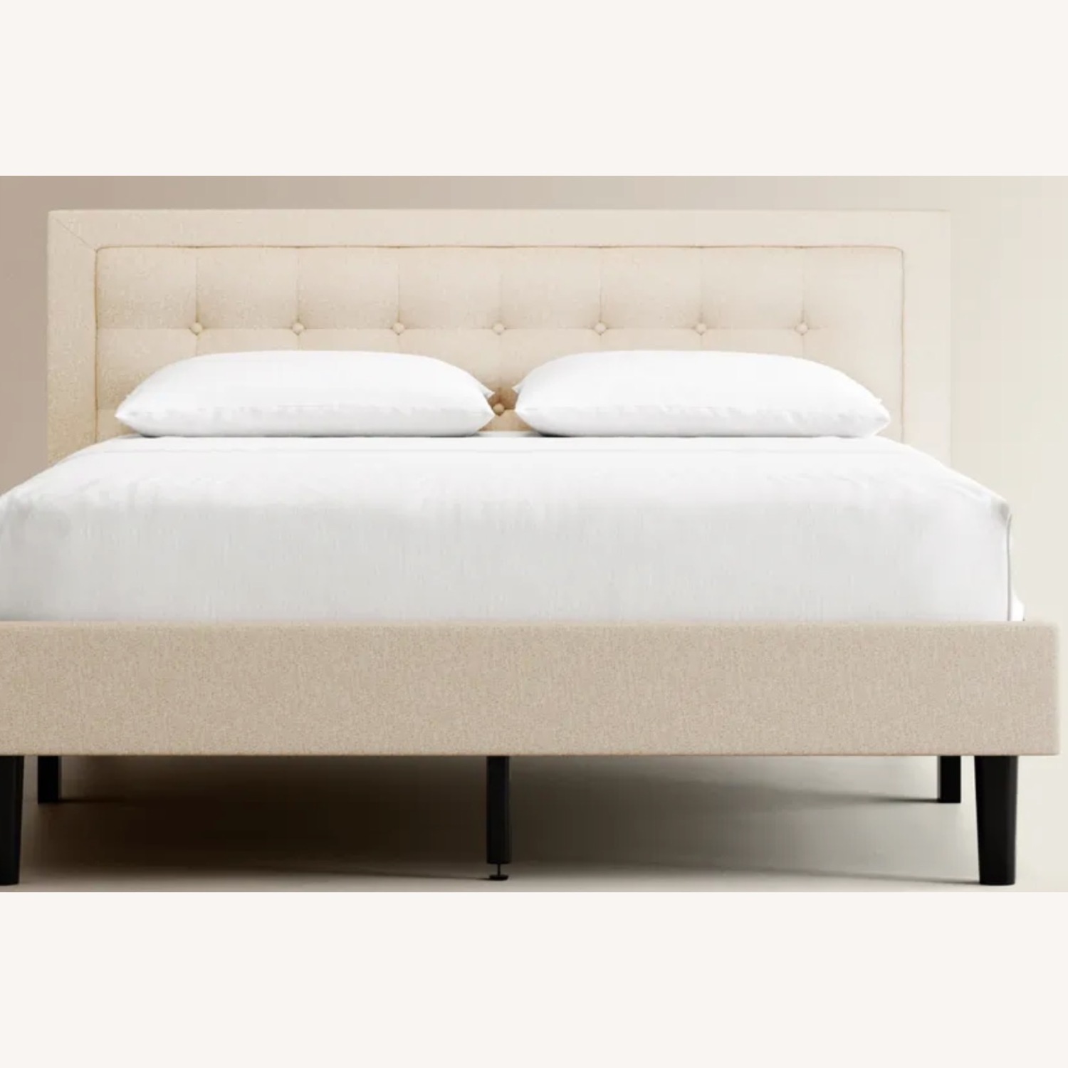 Natural Linen Queen Bed - image-2