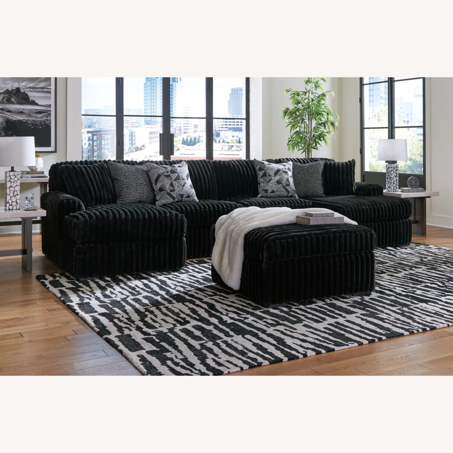 Black Sectional  - image-4