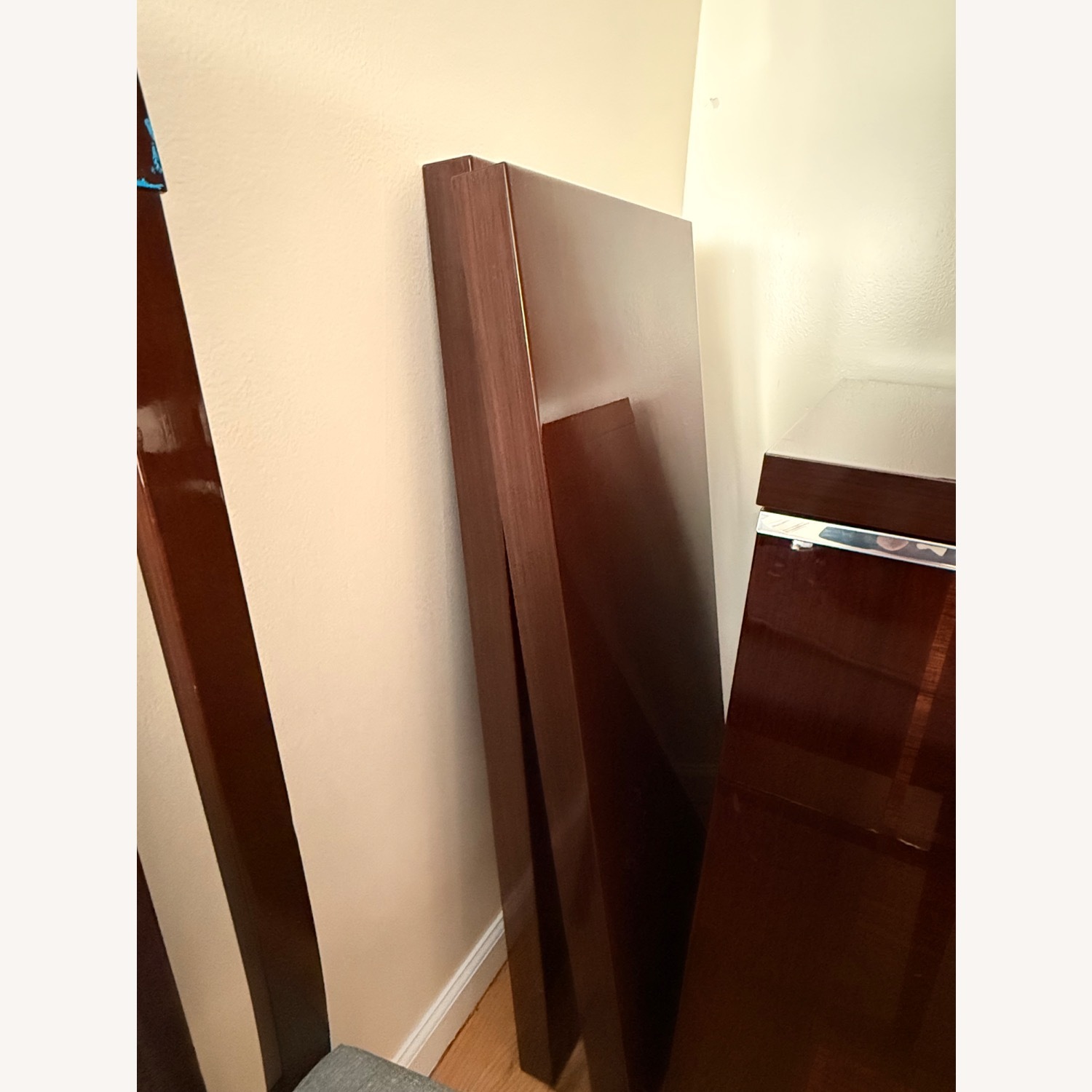 Dark Brown Wood Dining Table - image-4