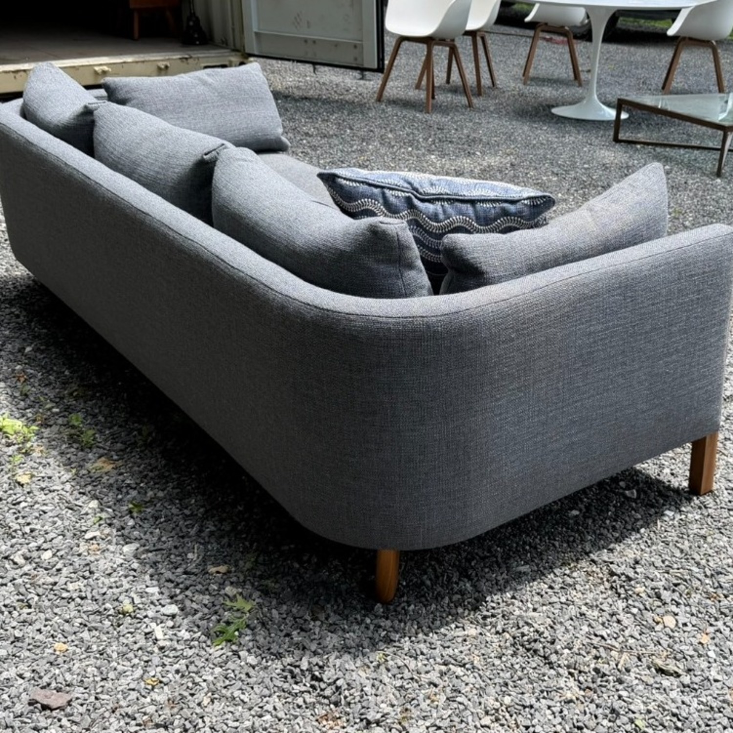 Design Within Reach Emmy Blue Fabric 3+ Seater Sofa - image-4