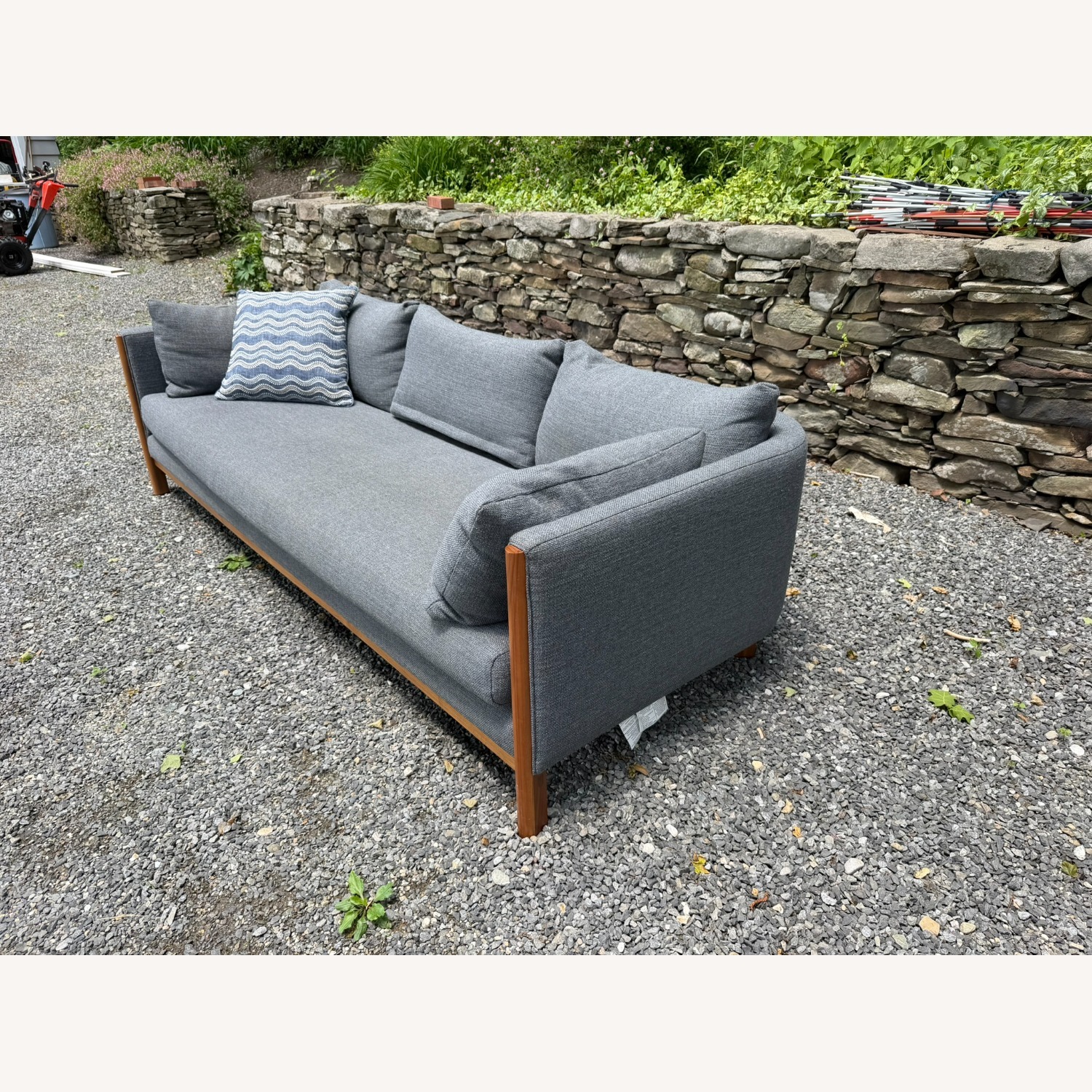 Design Within Reach Emmy Blue Fabric 3+ Seater Sofa - image-2