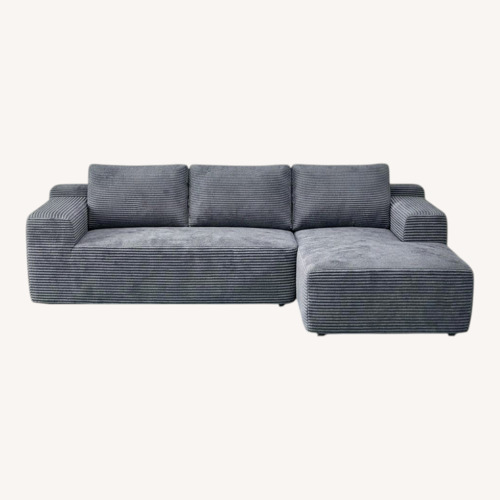 Used Light Gray 2 piece sectional for sale on AptDeco
