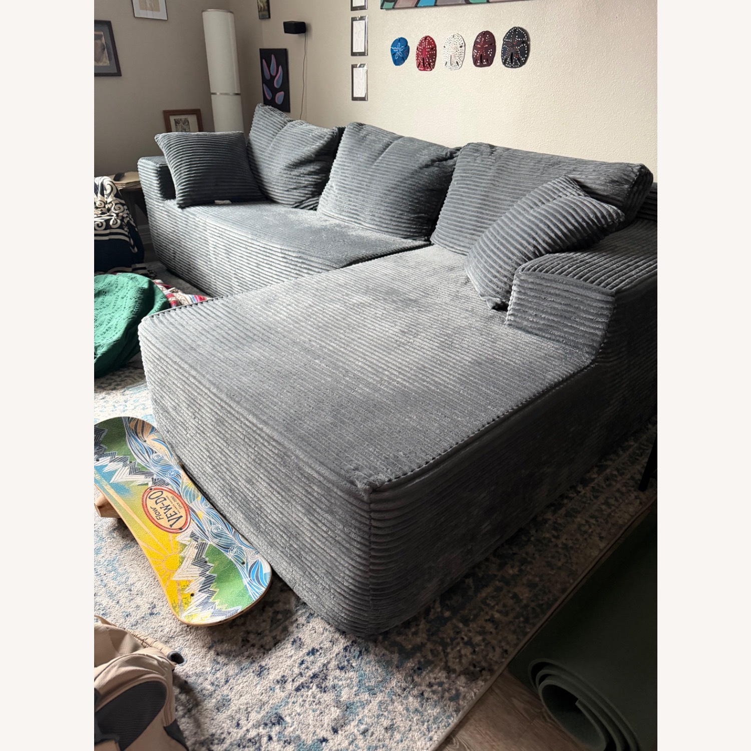 Light Gray 2 piece sectional - image-3