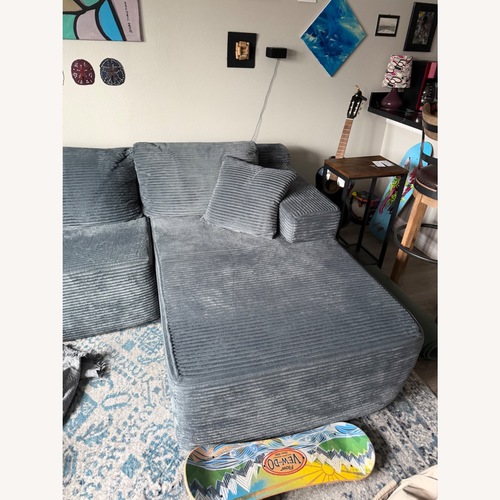Used Light Gray 2 piece sectional  for sale on AptDeco
