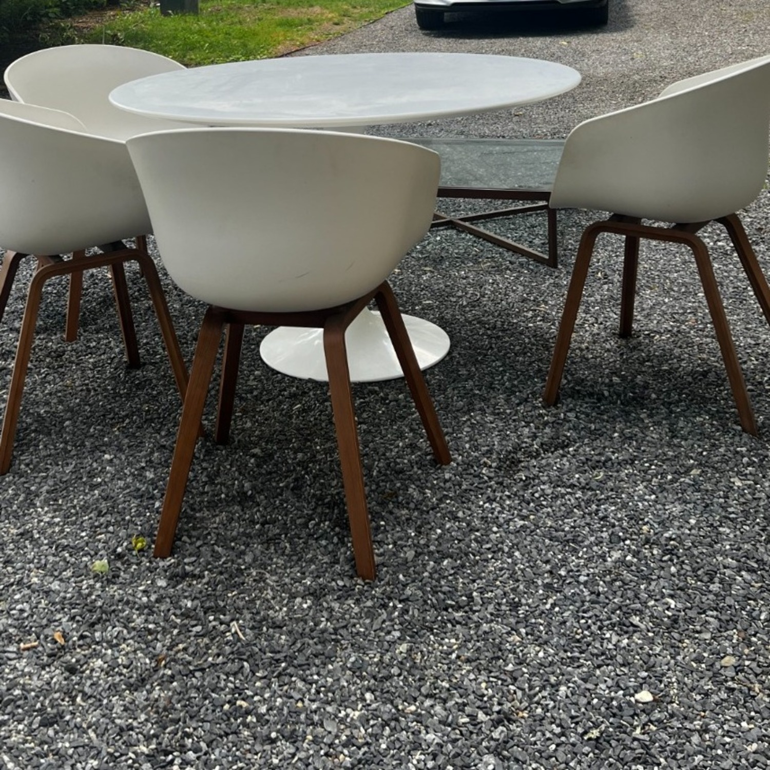 Design Within Reach Saaronin White Lacquer Dining Table - image-2