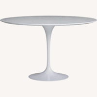 Design Within Reach Saaronin White Lacquer Dining Table