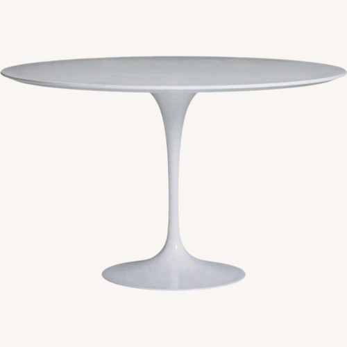 Used Design Within Reach Saaronin White Lacquer Dining Table for sale on AptDeco