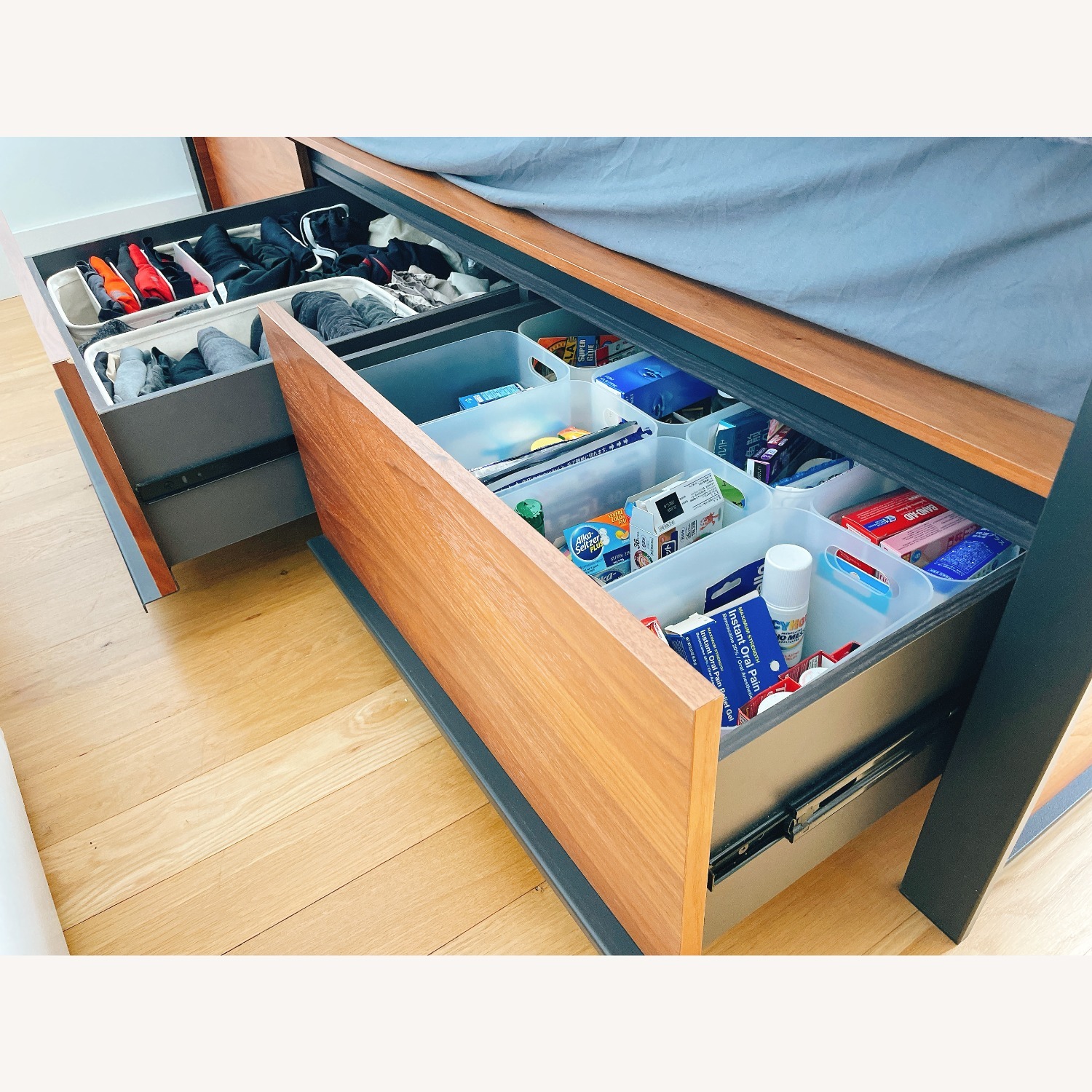 Crate & Barrel Bowery Queen Storage Bed Frame - image-5