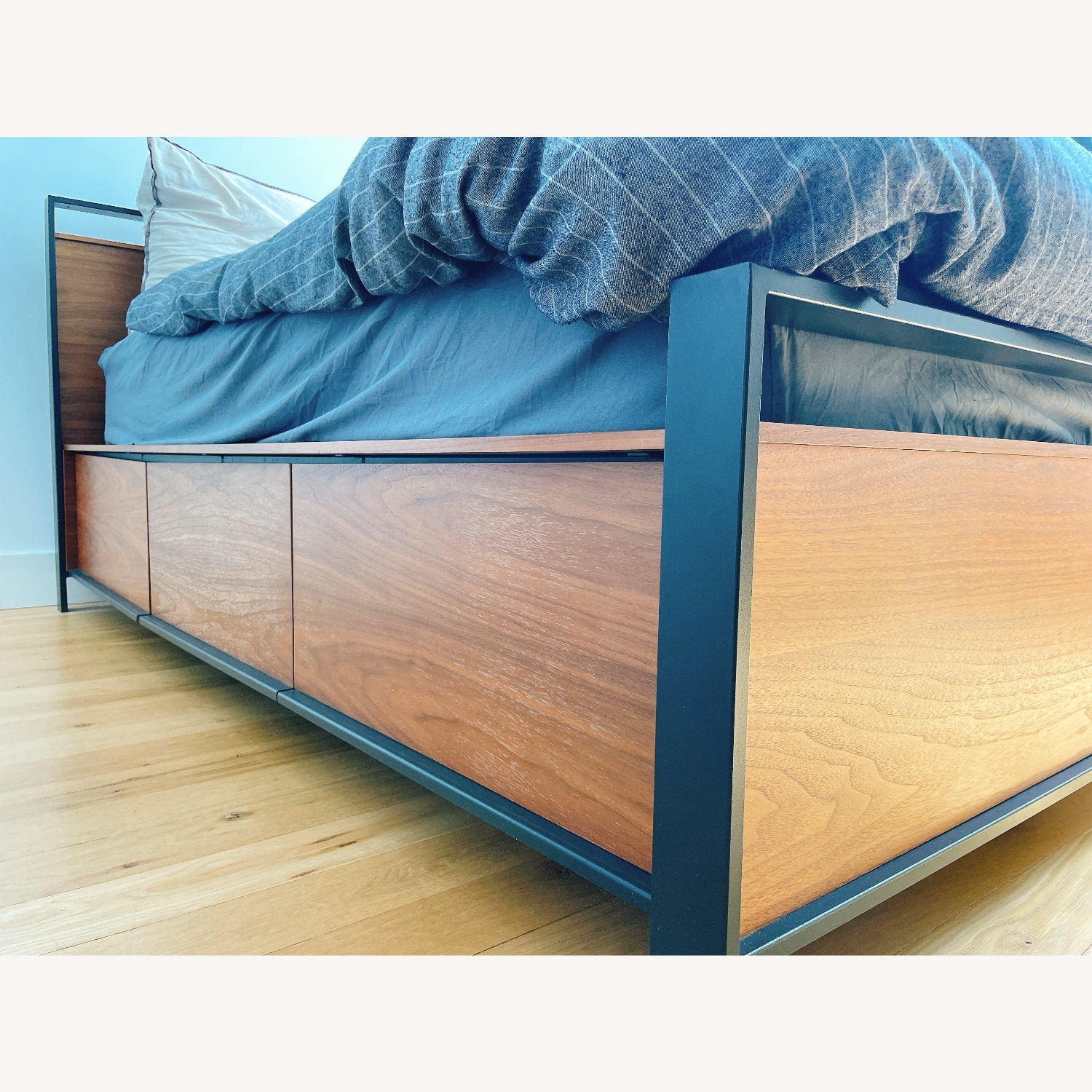 Crate & Barrel Bowery Queen Storage Bed Frame - image-3