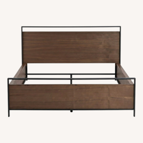 Used Crate & Barrel Bowery Queen Storage Bed Frame for sale on AptDeco