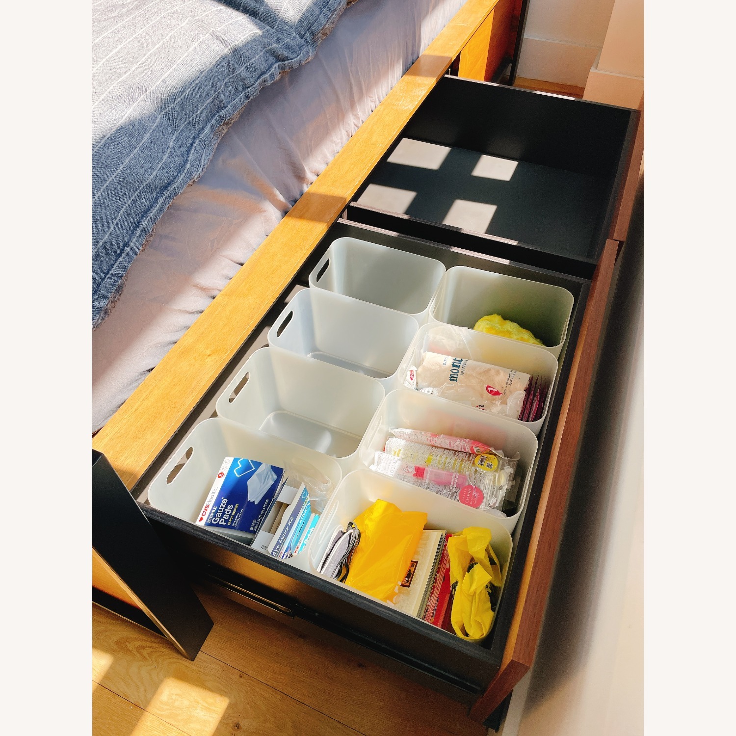 Crate & Barrel Bowery Queen Storage Bed Frame - image-7