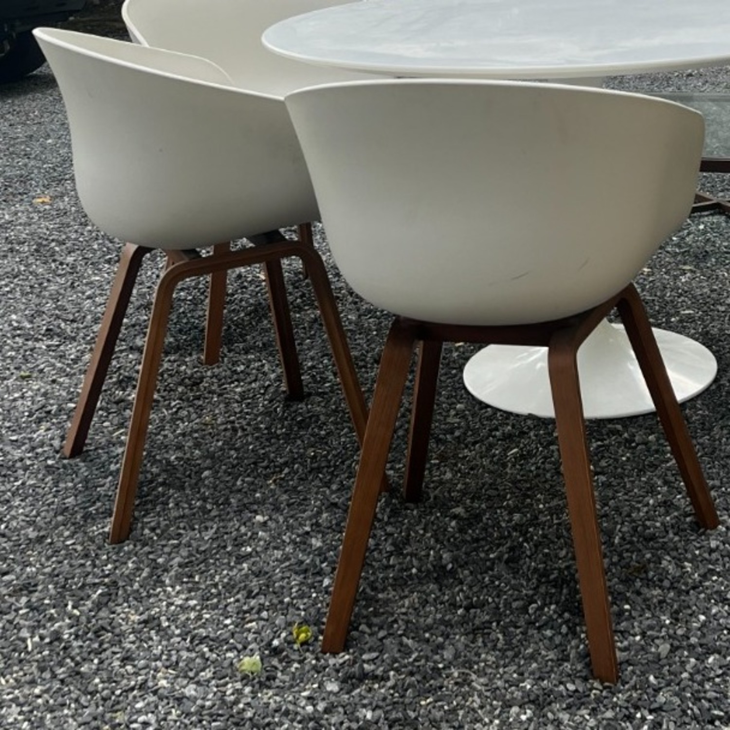 Design Within Reach White Dining Chairs - image-3