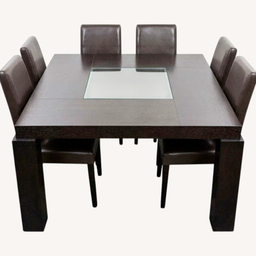 Used Ashley Furniture Dark Brown Wood Dining Sets for sale on AptDeco