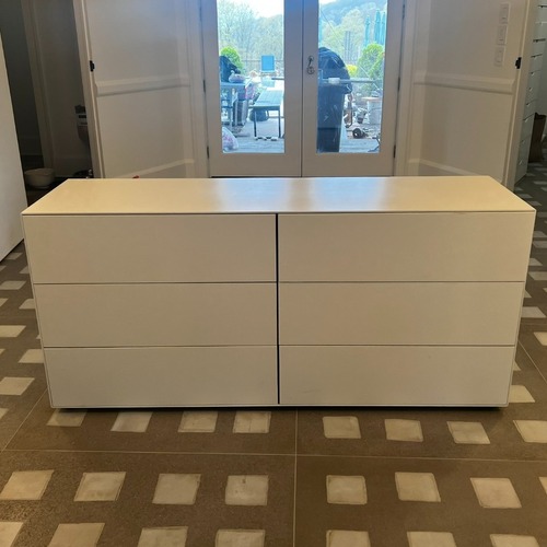 Used Design Within Reach White Dresser and Side Table for sale on AptDeco