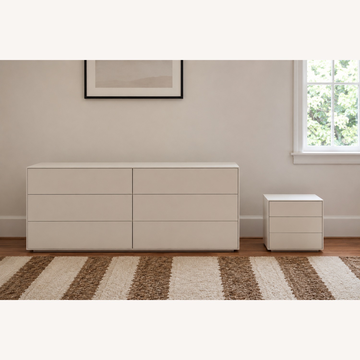 Design Within Reach White Dresser and Side Table - image-5