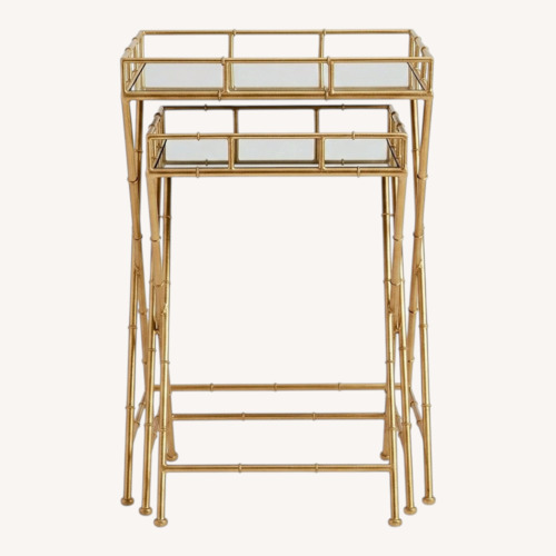 Used Vintage/Antique Gold Metal Side Tables for sale on AptDeco