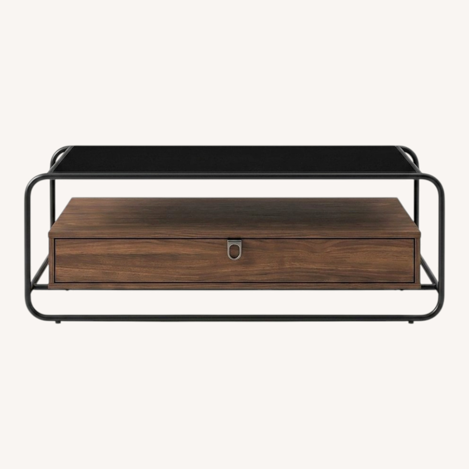 Dark Brown Wood Coffee Table - image-0