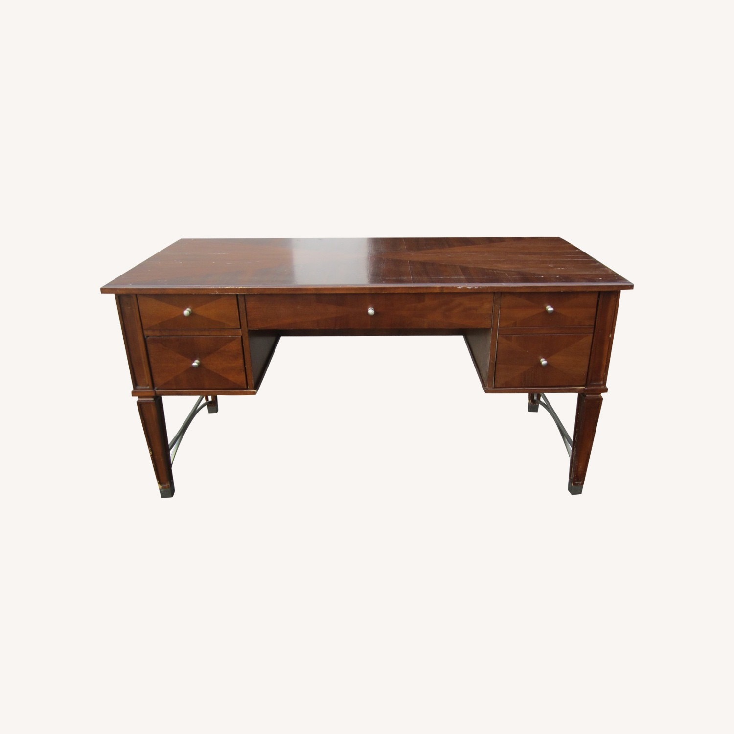 Wood & Metal Design Computer Desk - image-16