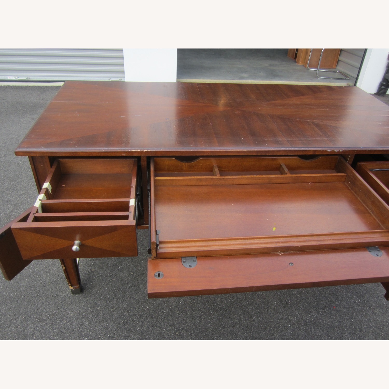 Wood & Metal Design Computer Desk - image-5