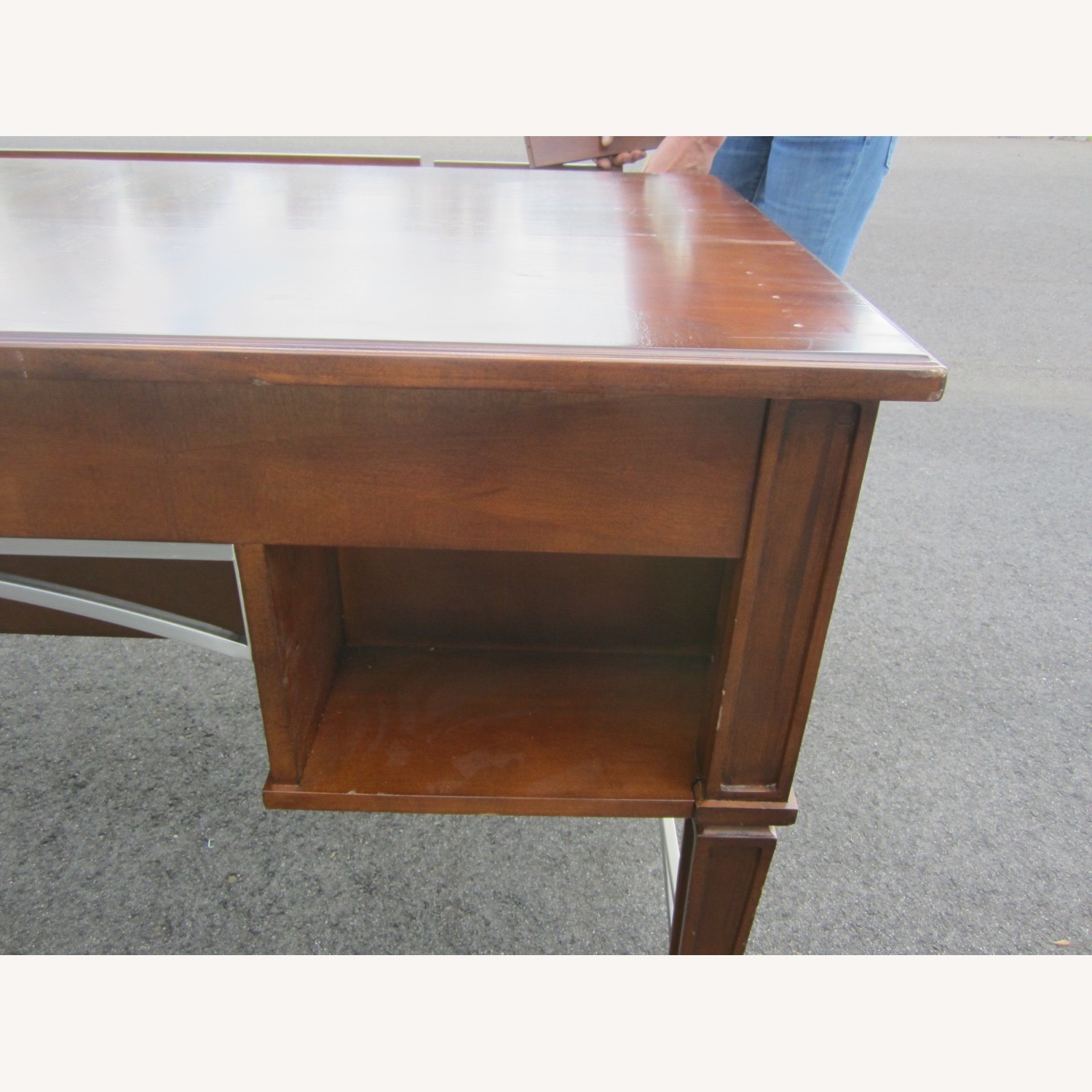 Wood & Metal Design Computer Desk - image-10