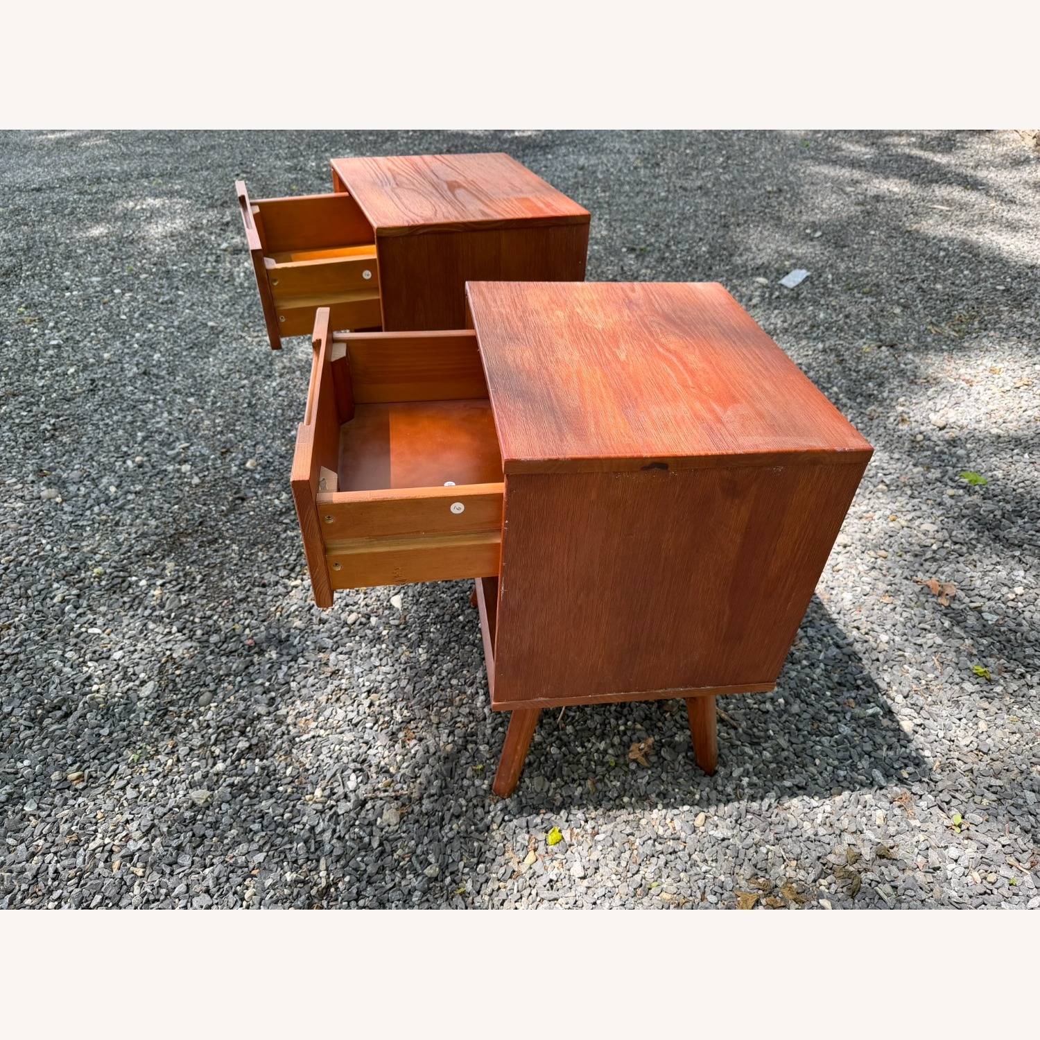 Light Brown Wood Nightstands - image-2