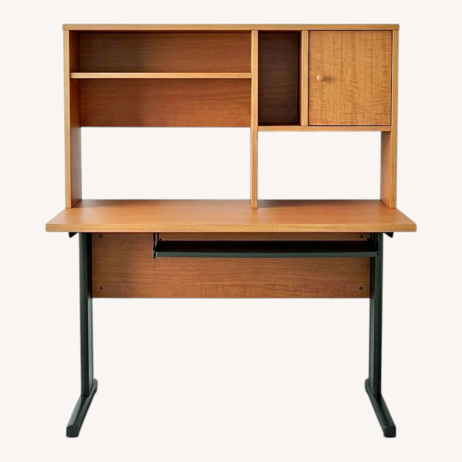 Real Wood Desk with Matching Removable Hutch - image-0
