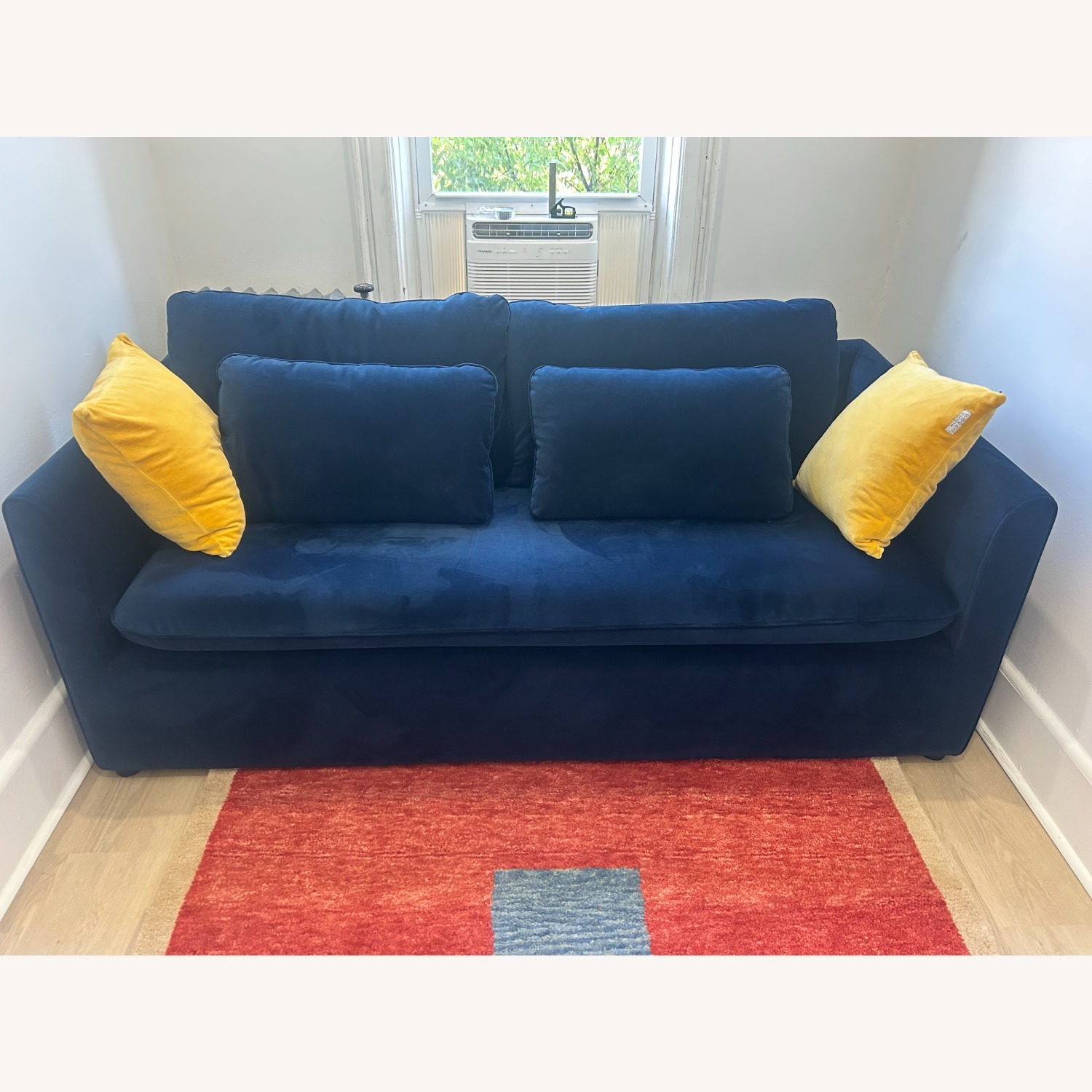 Article Oneira Blue Velvet Sleeper Sofa - image-1