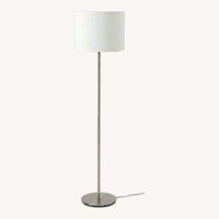 IKEA White Metal Floor Lamp