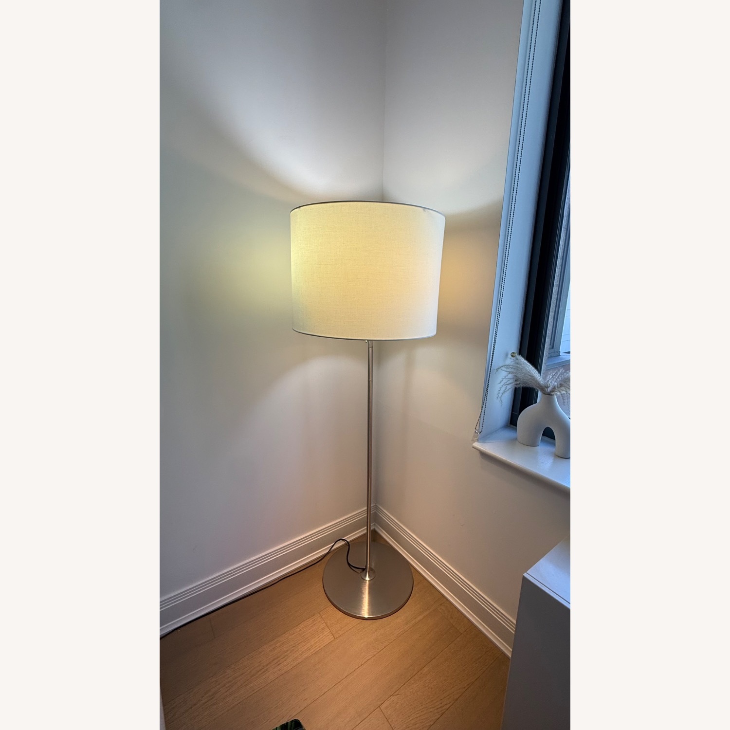 IKEA White Metal Floor Lamp - image-1