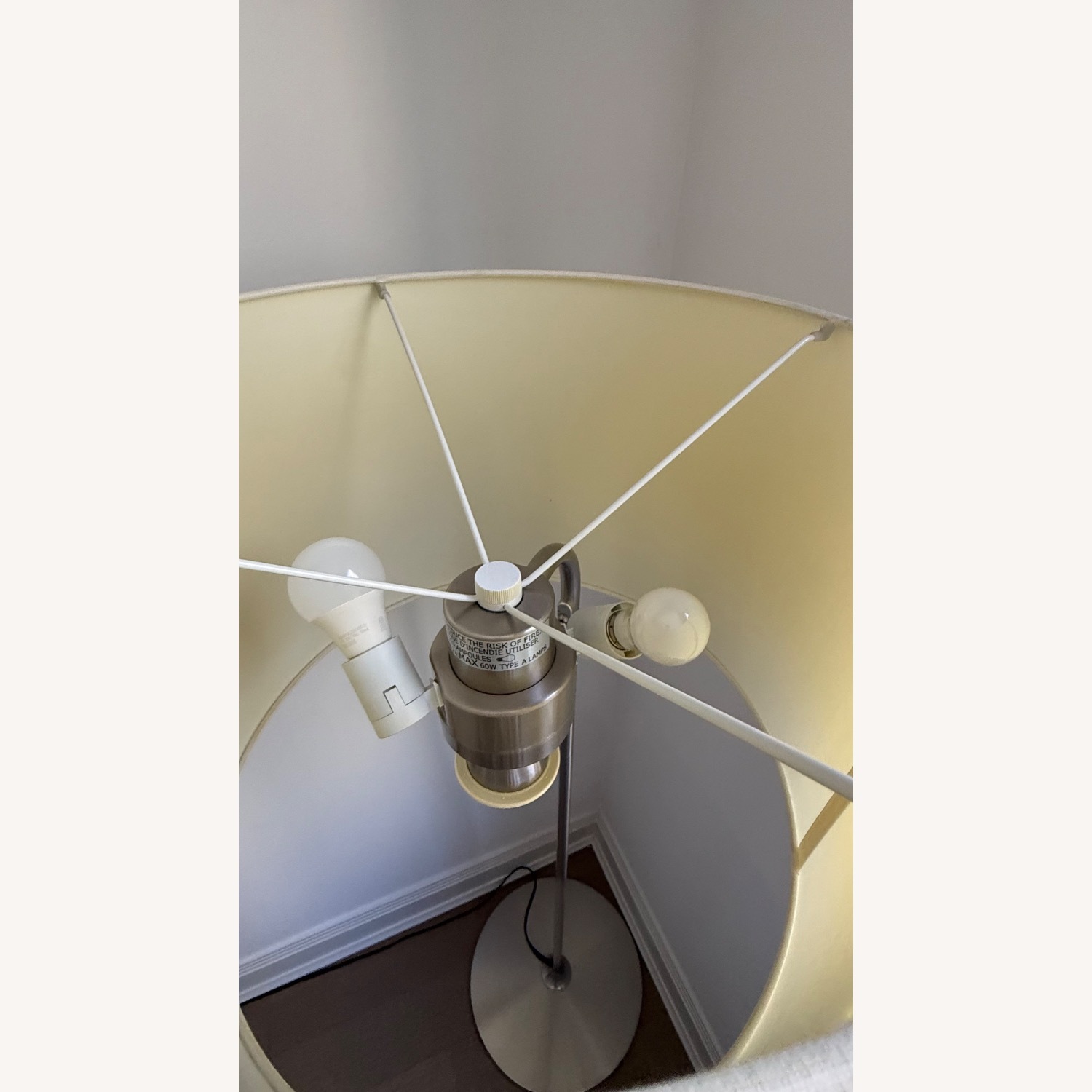 IKEA White Metal Floor Lamp - image-3
