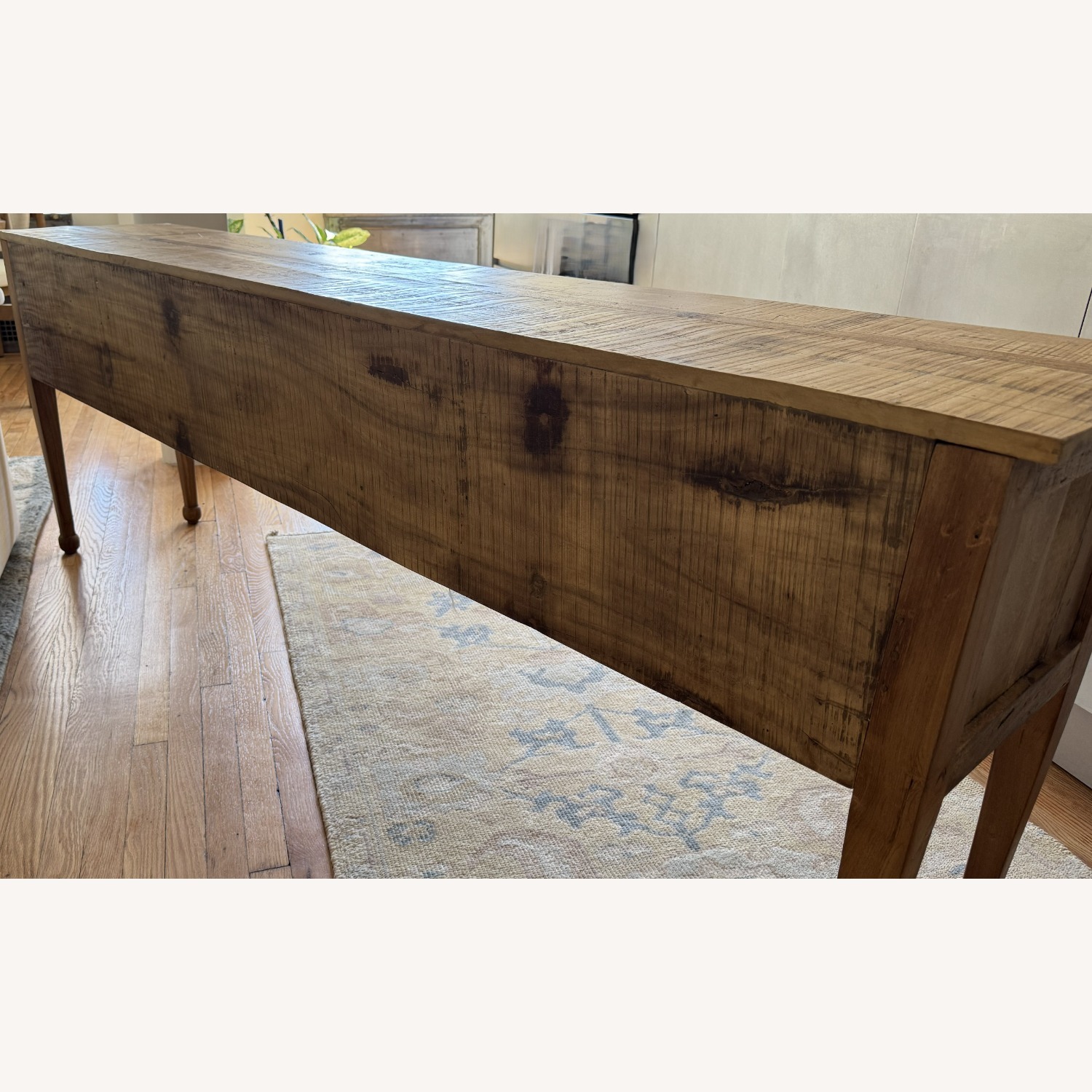 Reclaimed Wood Console Table — 84"L × 16"D × 30"H - image-3