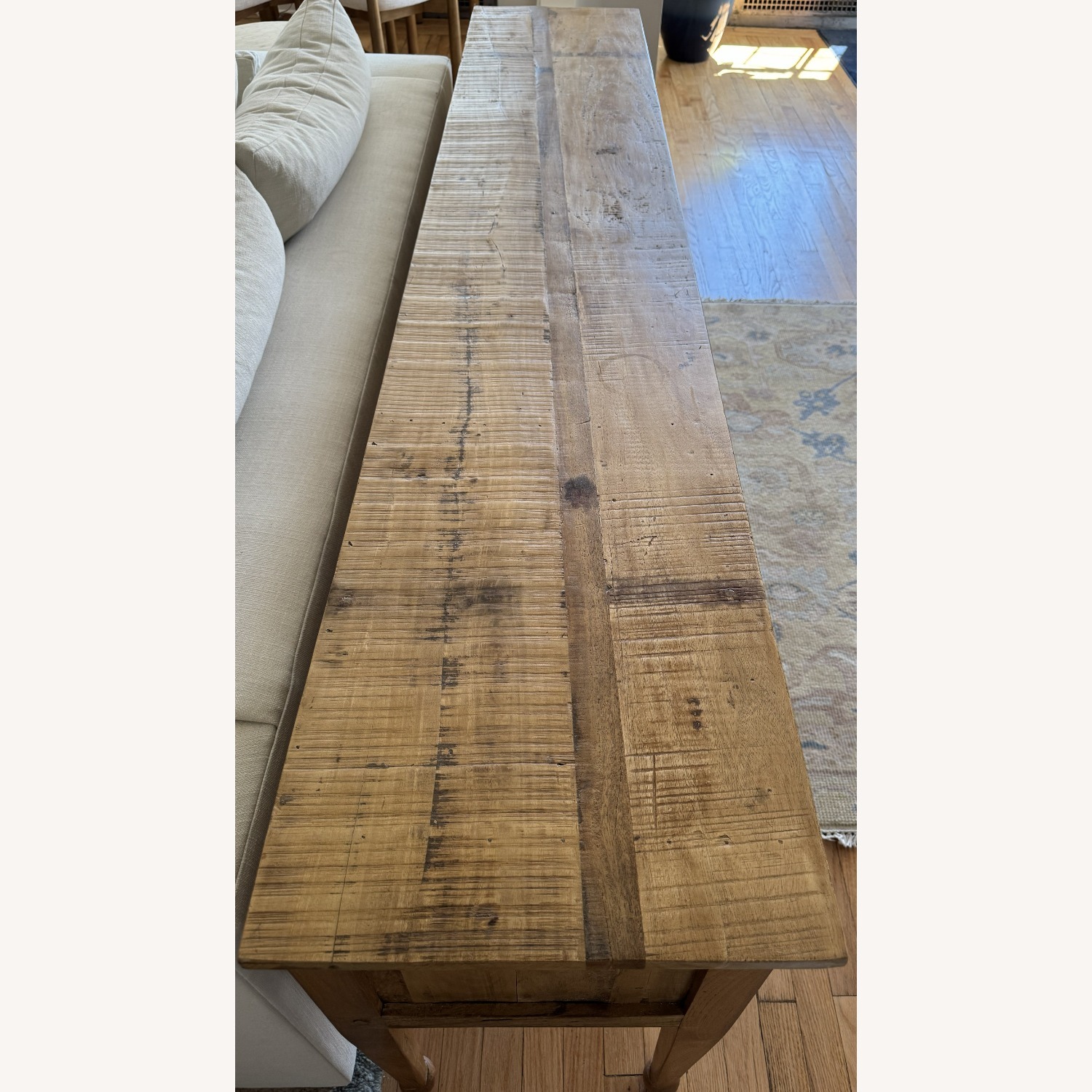 Reclaimed Wood Console Table — 84"L × 16"D × 30"H - image-2