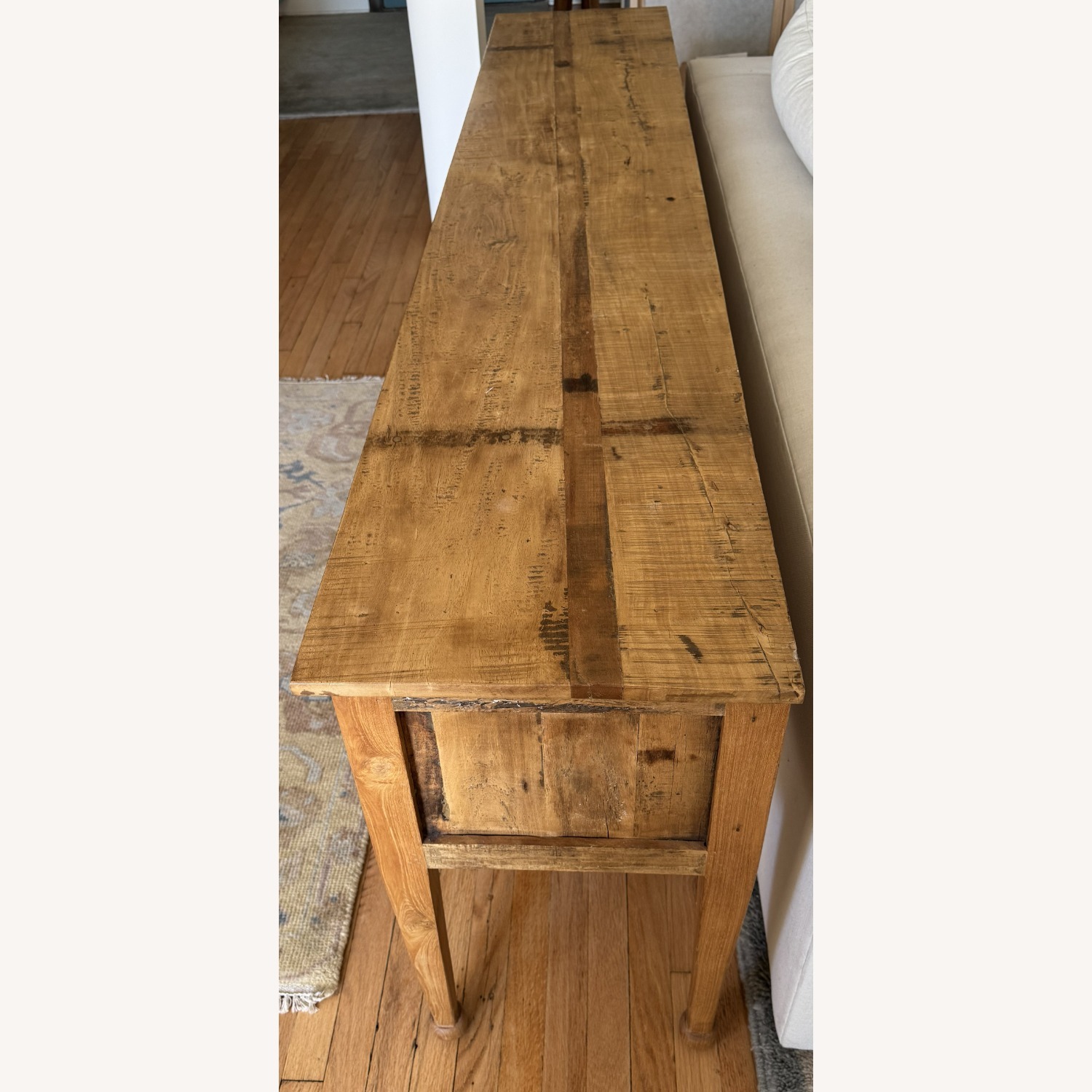 Reclaimed Wood Console Table — 84"L × 16"D × 30"H - image-5