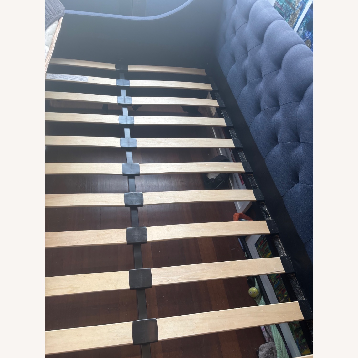 9 by Novogratz Blue Linen Daybed - image-4